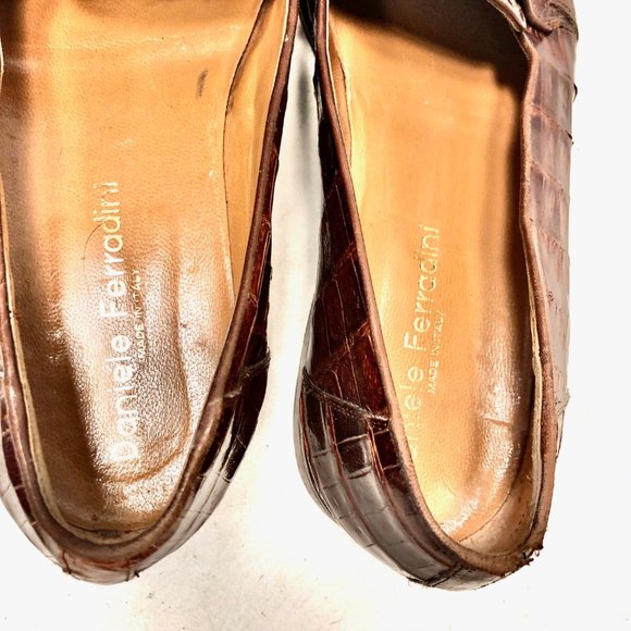 Daniele Ferradini Genuine Crocodile Loafers - Picture 7 of 10